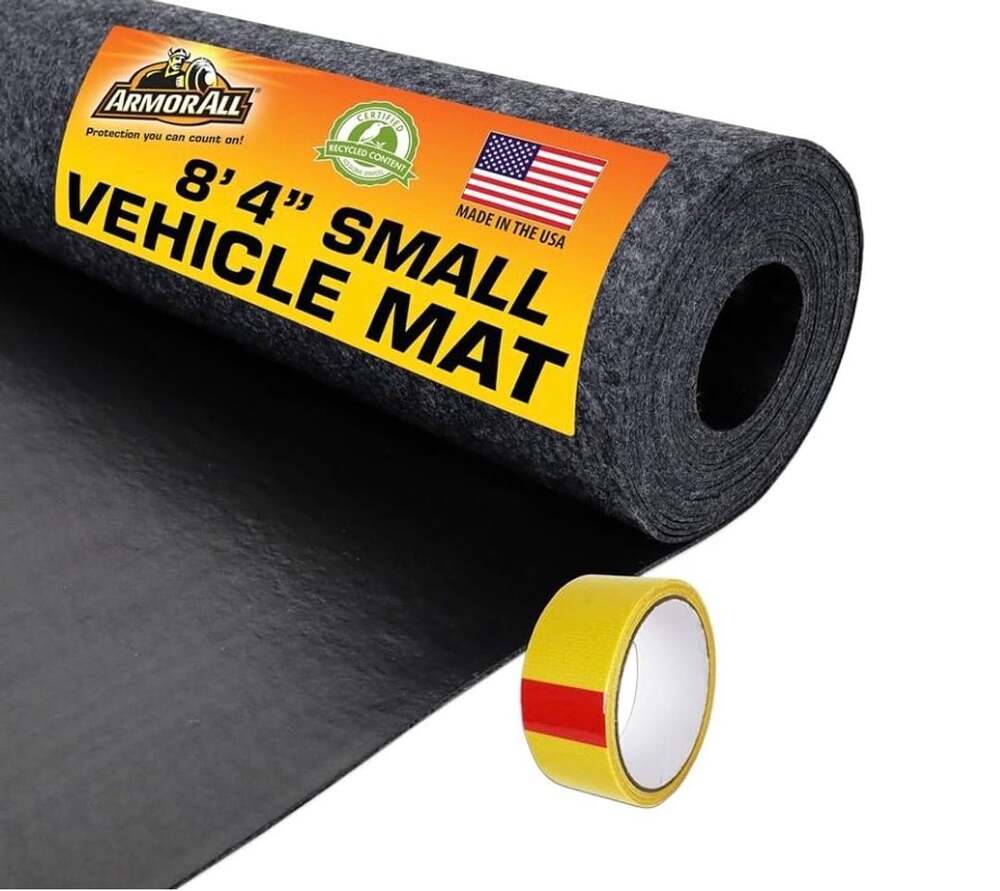 Armor All Small Vehicle Mat 8'4" x 7'4" Charcoal Garage Floor Mat